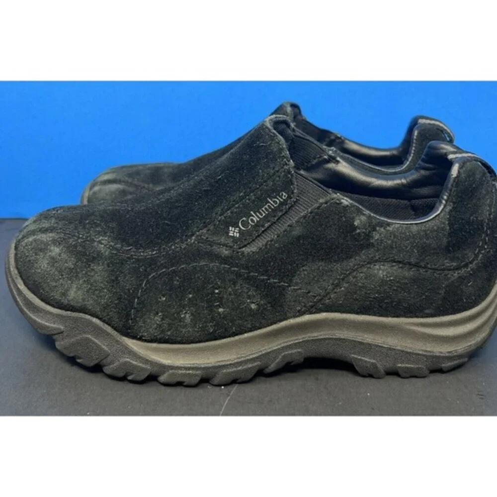 Columbia‎ Vesey Suede Hiking Outdoor Slip On Shoes Women's Size 6.5 Black Trail